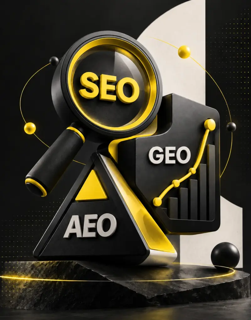 SEO content strategy hero image illustrating business growth