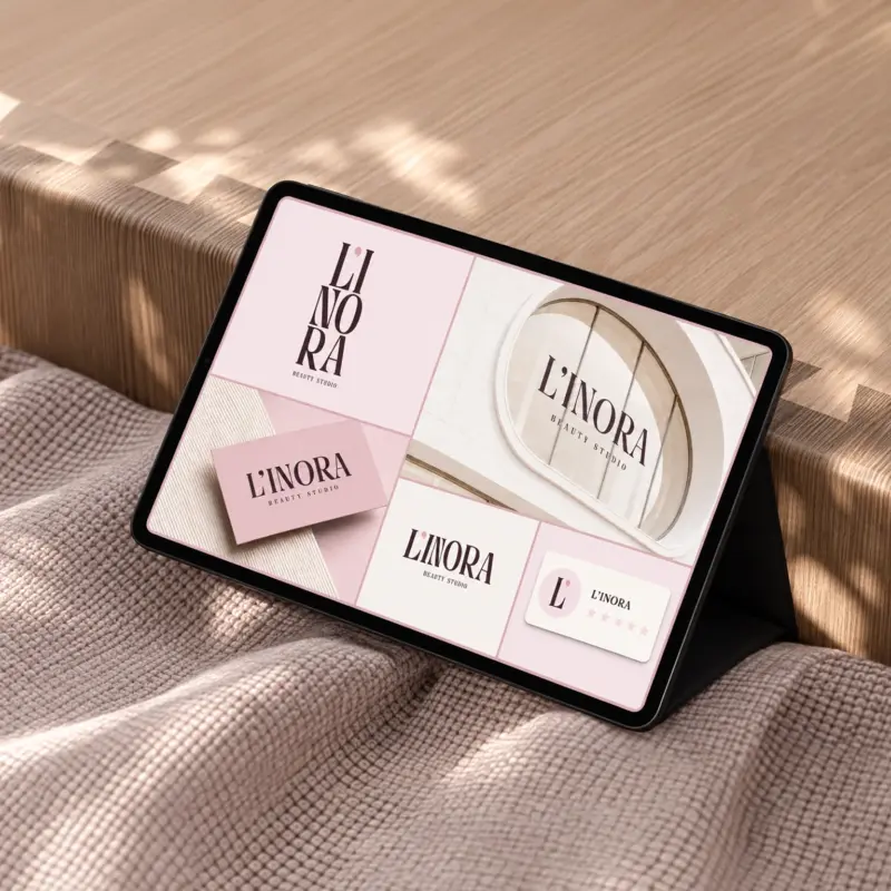 Linora web design and online booking system interface